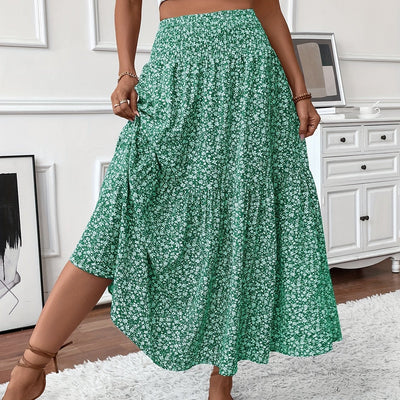 Marnie – Falda Maxi Floral de Volantes
