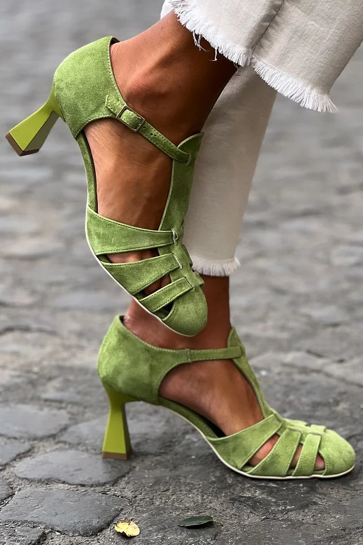 BEATRICE | Tacones bloque con correas