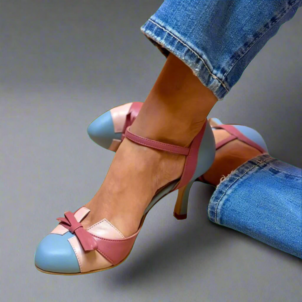 DALIA | Zapatos de tacón multicolor con correa