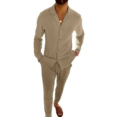 Manuel | Conjunto de verano de lino para hombre