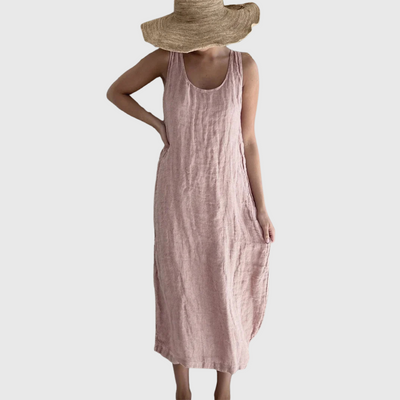 Valentina – Vestido de verano con look de lino