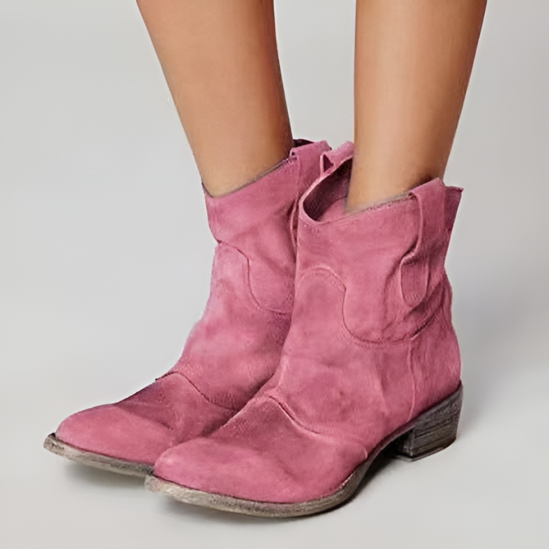 Carlotta – Botines de Piel de Gamuza
