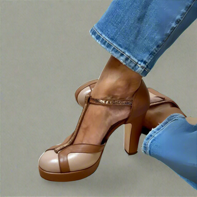 RAFFAELLA | Zapatos de tacón con correa en T