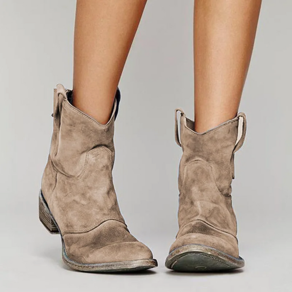 Carlotta – Botines de Piel de Gamuza