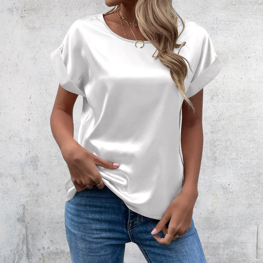 Mabel – Blusa con mangas remangadas