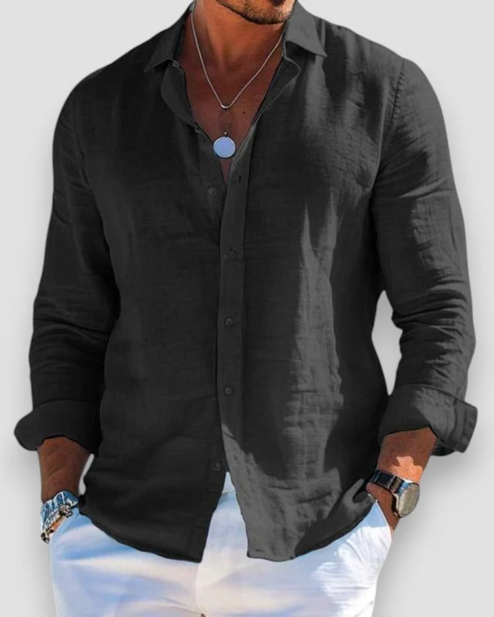 Simeon - Camisa de verano para hombre