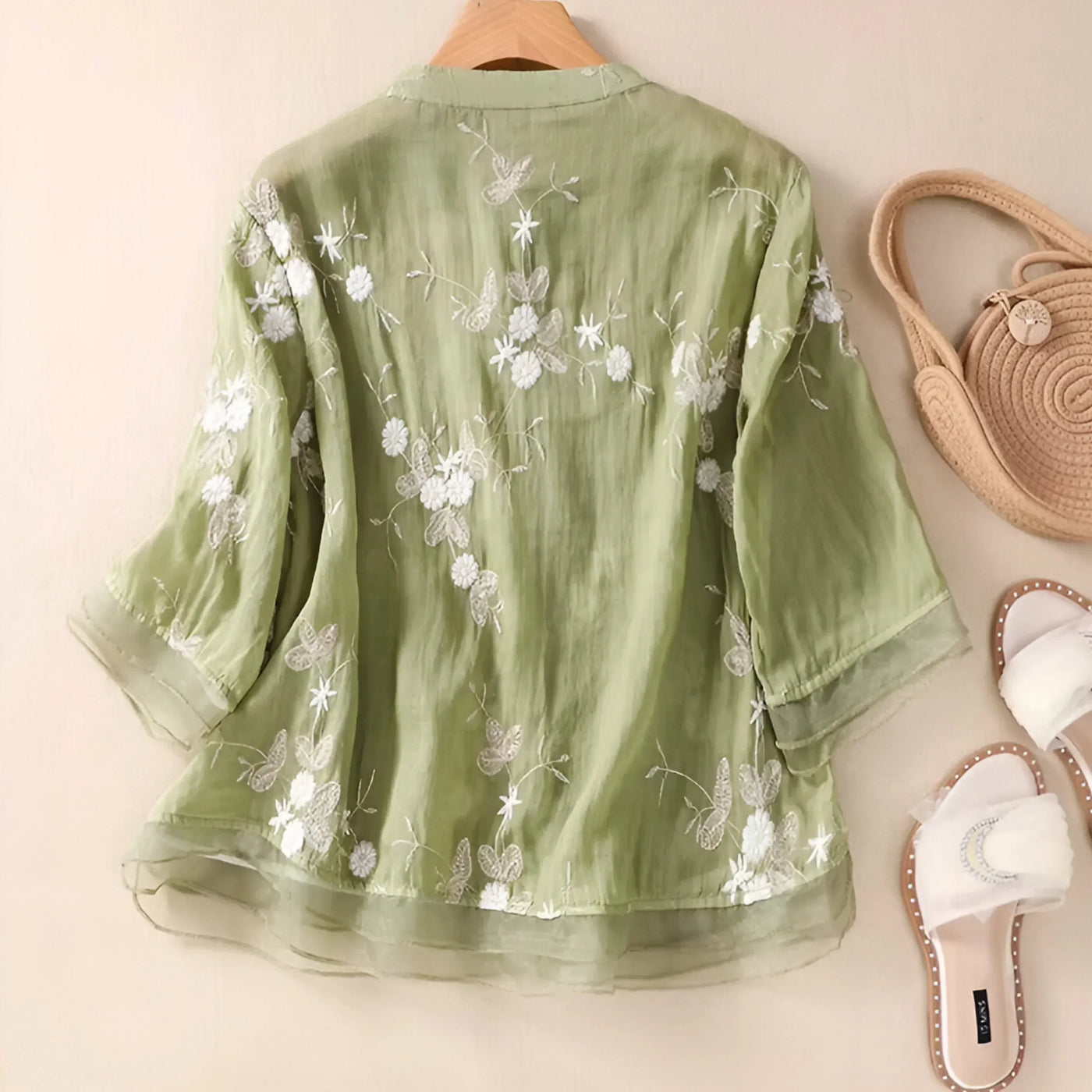 Carmelita I Blusa Transparente Bordada