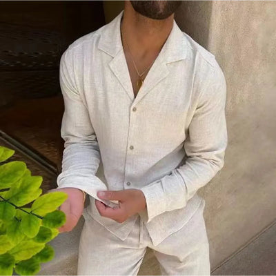 Manuel | Conjunto de verano de lino para hombre