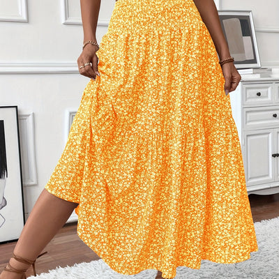 Marnie – Falda Maxi Floral de Volantes
