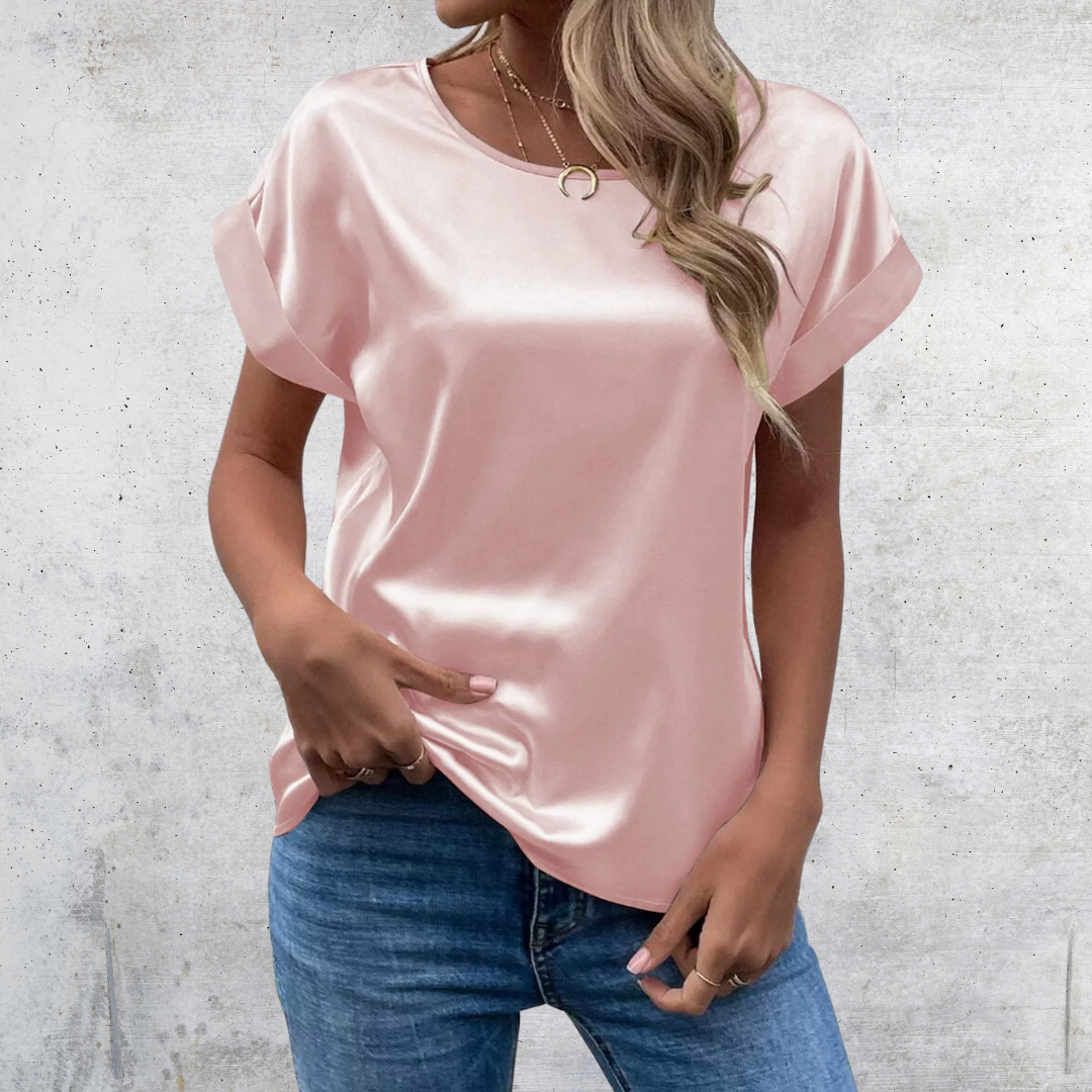 Mabel – Blusa con mangas remangadas