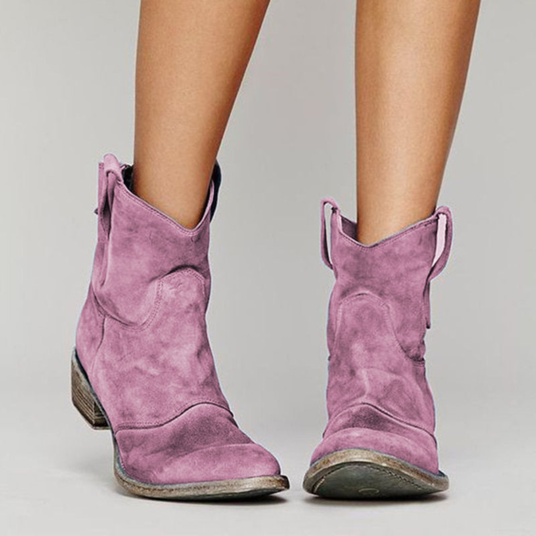 Carlotta – Botines de Piel de Gamuza