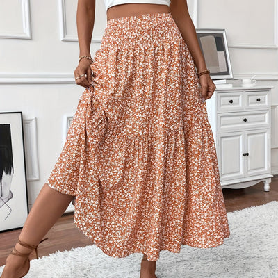 Marnie – Falda Maxi Floral de Volantes