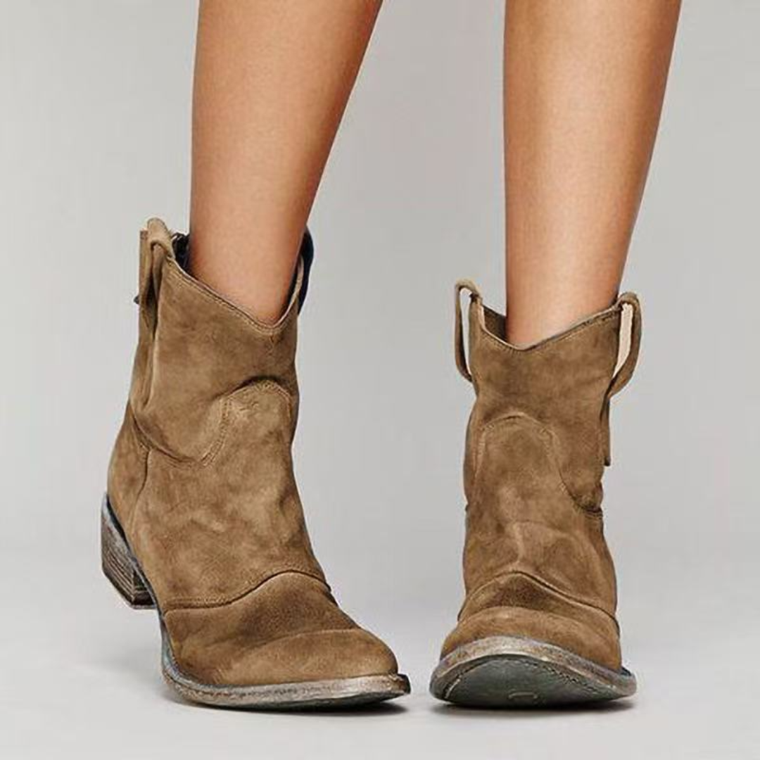 Carlotta – Botines de Piel de Gamuza