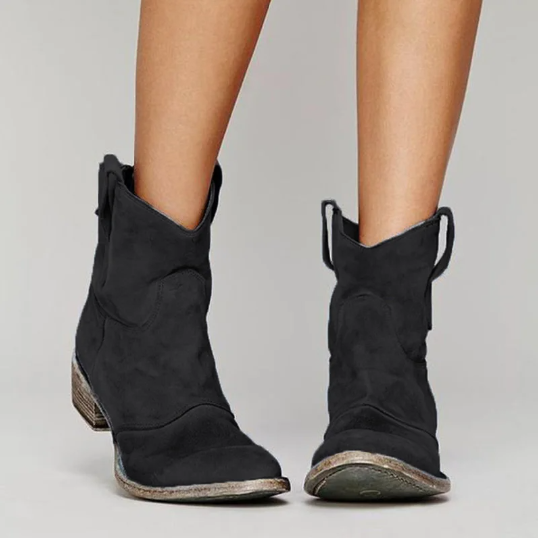Carlotta – Botines de Piel de Gamuza