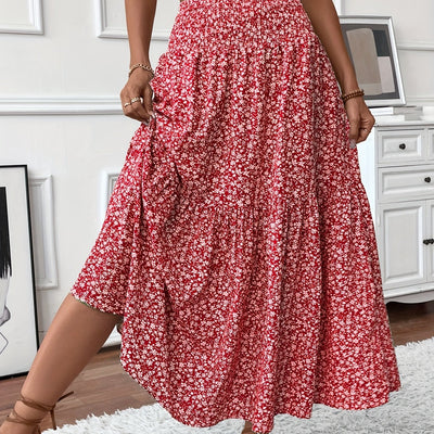 Marnie – Falda Maxi Floral de Volantes