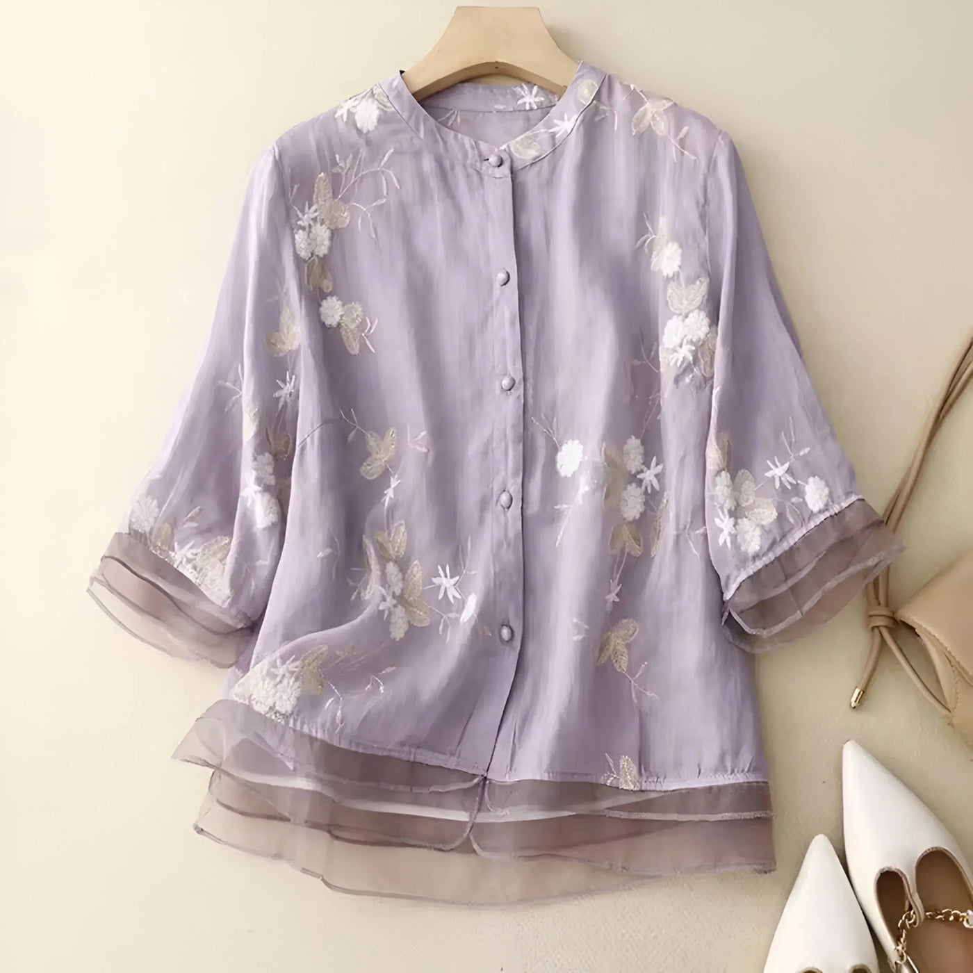 Carmelita I Blusa Transparente Bordada