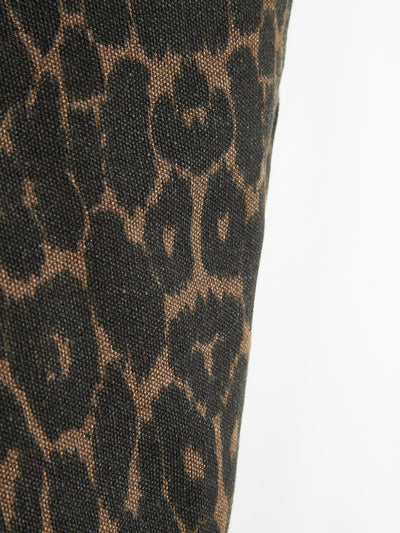 Bolso de hombro con estampado de leopardo