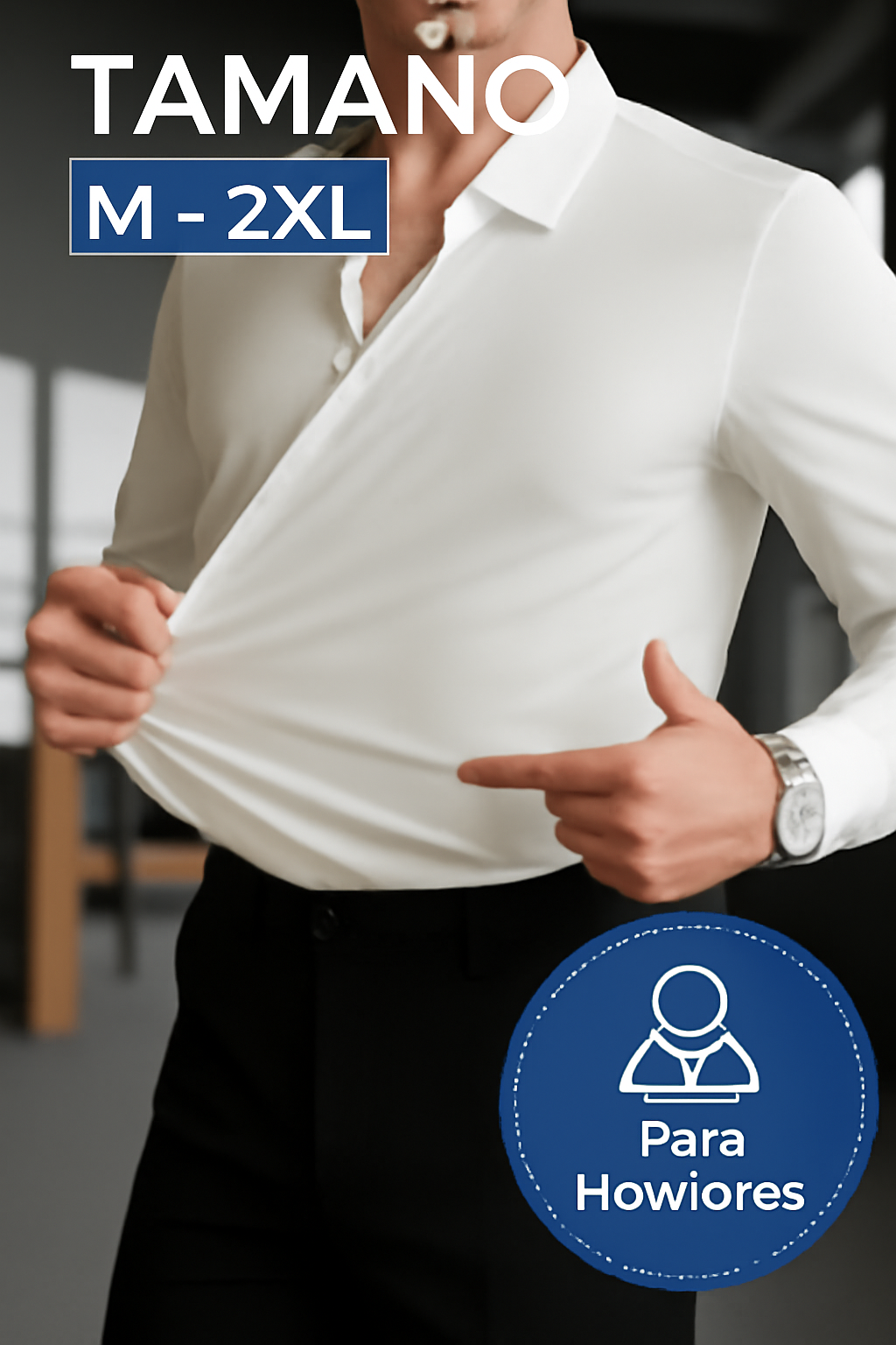 Harm | Camisa elástica para hombre sin arrugas