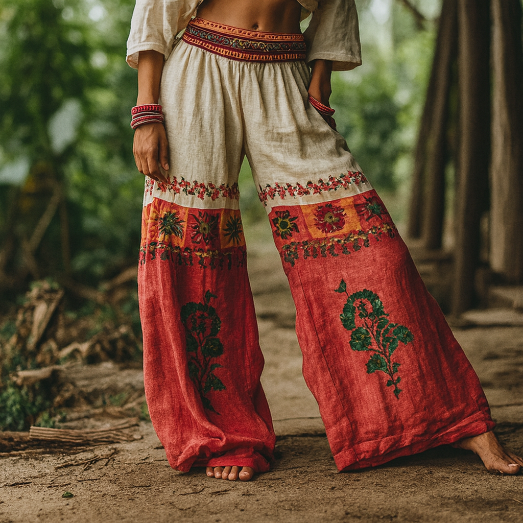 Lotte - Pantalón de yoga bohemio