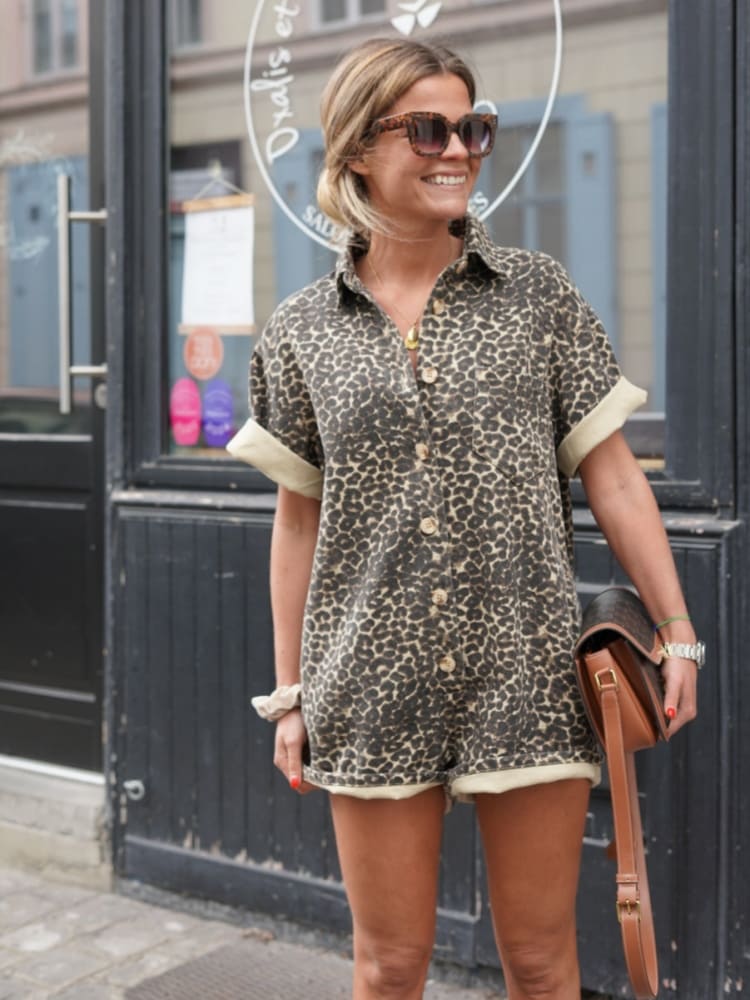 Nonette | Mono con Estampado de Leopardo
