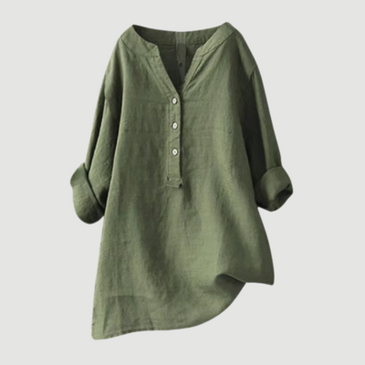 Freja – Camisa de lino ligera y cómoda con botones
