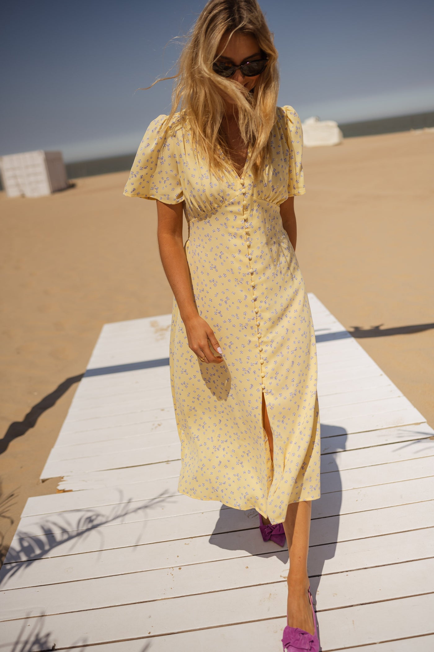 Diana | El Vestido Midi Floral de Verano