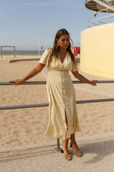 Diana | El Vestido Midi Floral de Verano