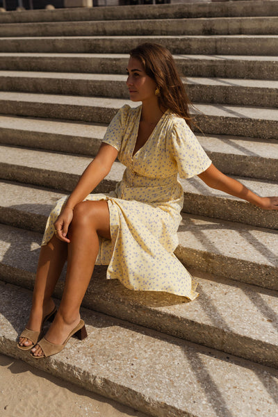 Diana | El Vestido Midi Floral de Verano