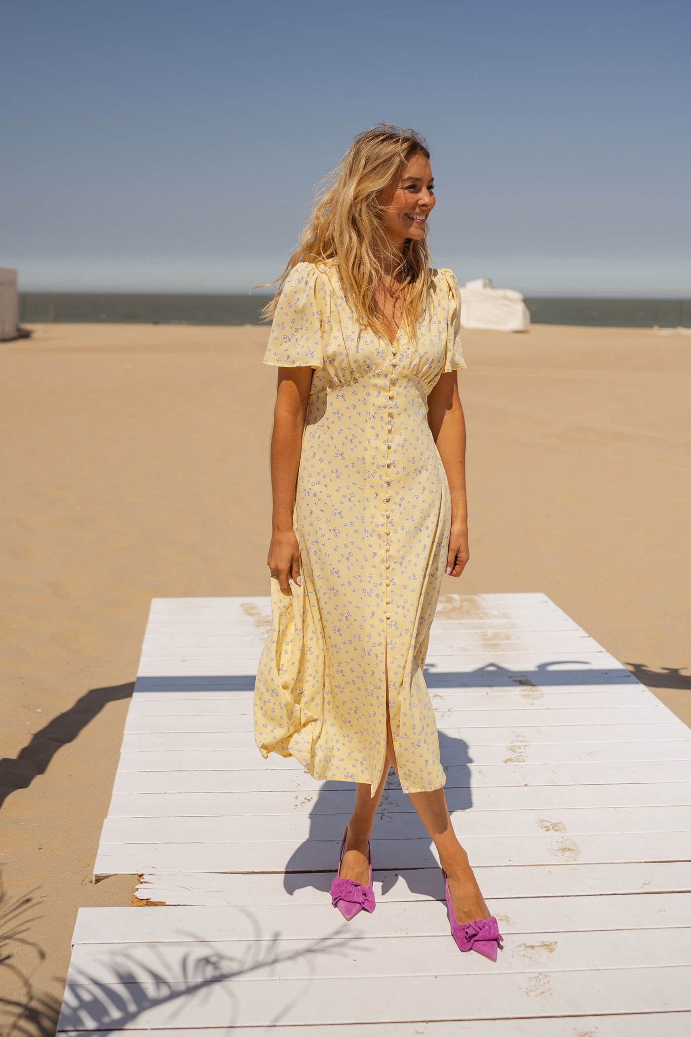 Diana | El Vestido Midi Floral de Verano