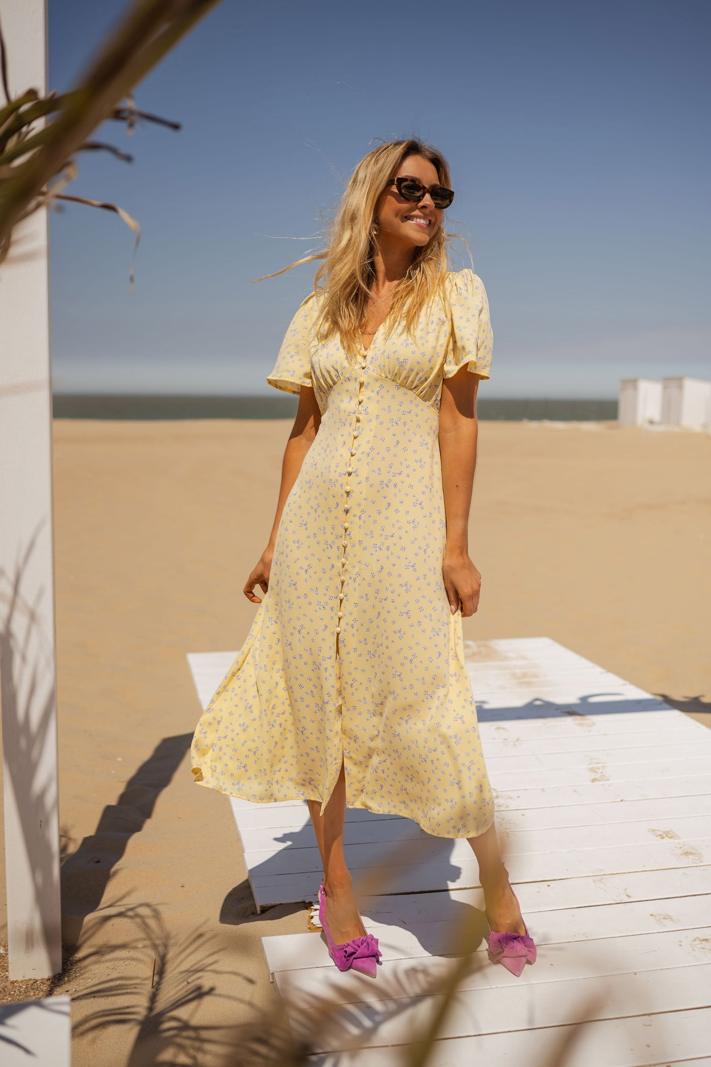 Diana | El Vestido Midi Floral de Verano