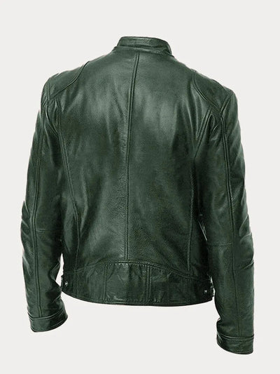 Mike| chaqueta de cuero casual