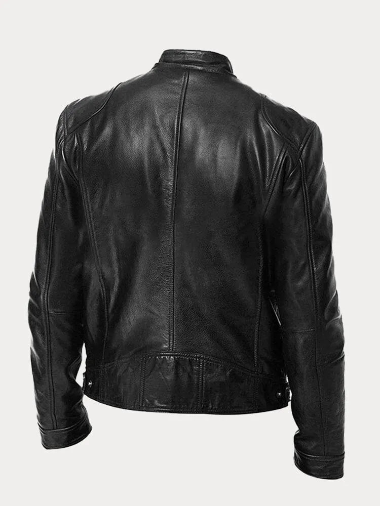 Mike| chaqueta de cuero casual