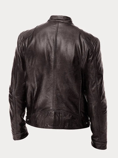 Mike| chaqueta de cuero casual