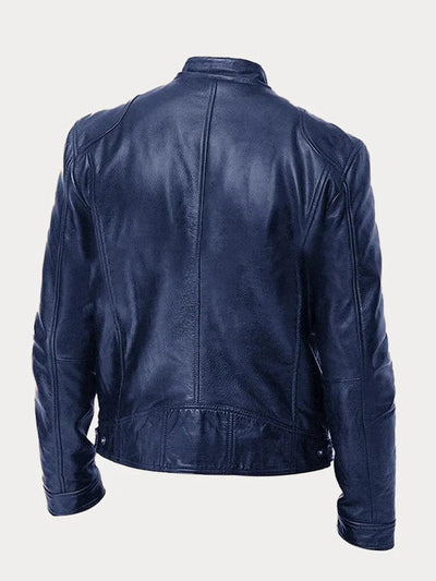 Mike| chaqueta de cuero casual