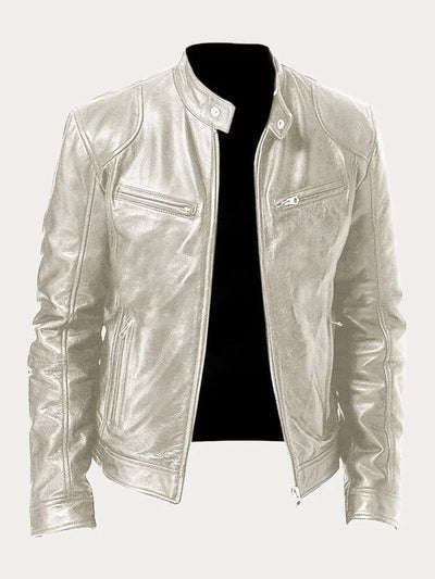Mike| chaqueta de cuero casual