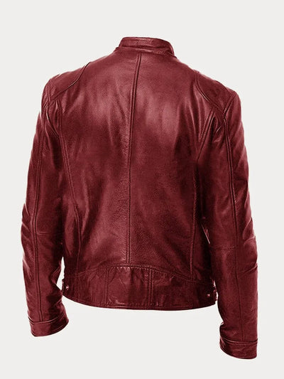 Mike| chaqueta de cuero casual