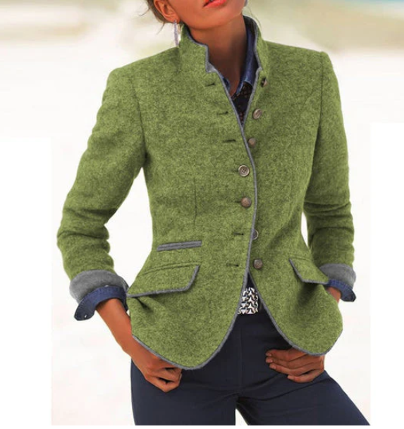 Valerie | Cárdigan elegante con cuello alto