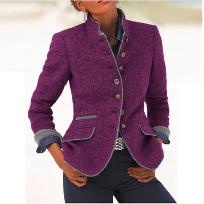 Valerie | Cárdigan elegante con cuello alto