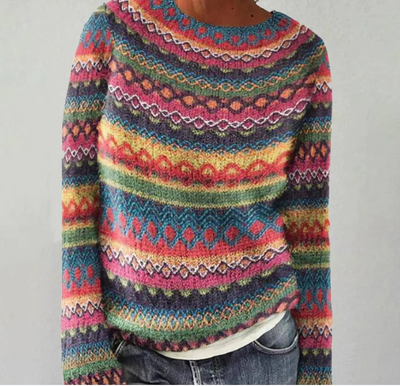 Lucía™ – Sudadera cómoda con estampado retro de olas