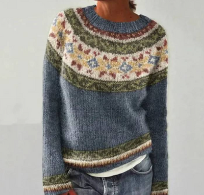 Lucía™ – Sudadera cómoda con estampado retro de olas