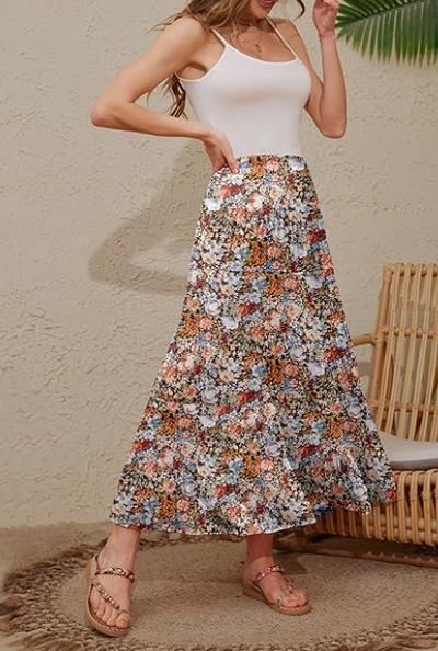 Anka | Falda Maxi Colorida