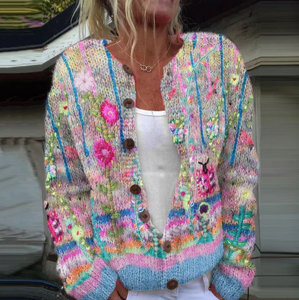 Sanne | Chaleco Elegante con Estampado de Flores