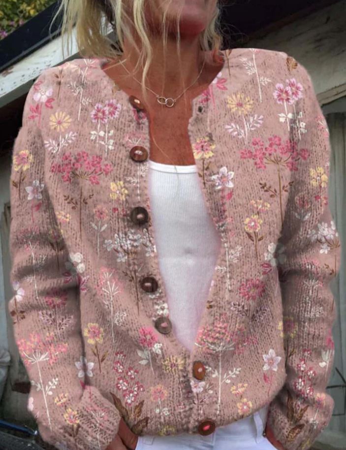 Sanne | Chaleco Elegante con Estampado de Flores