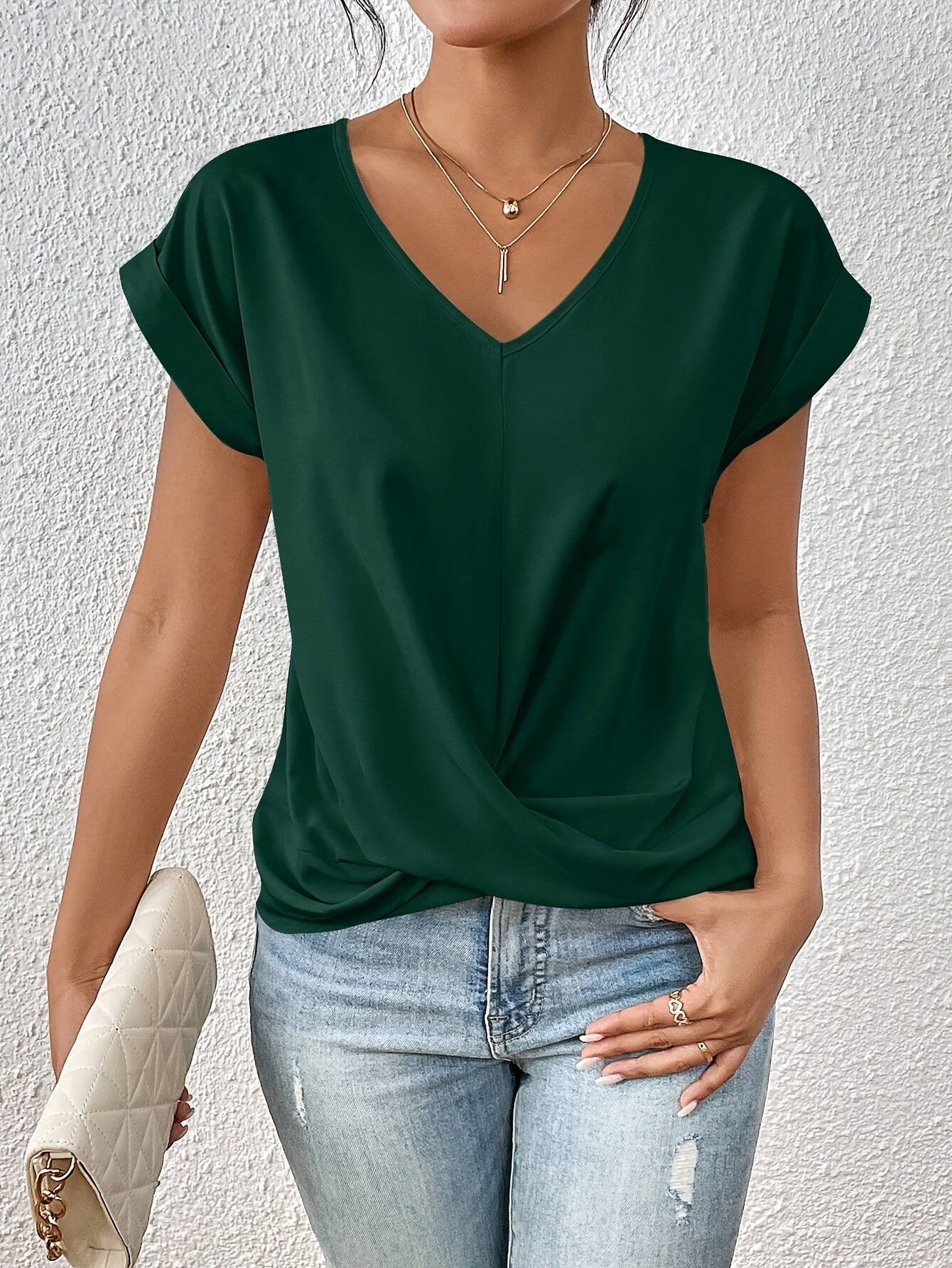 Cleo | Camiseta Casual con Escote Corazón