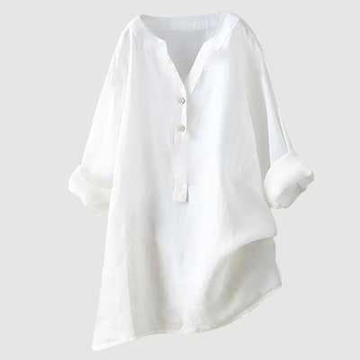 Freja – Camisa de lino ligera y cómoda con botones