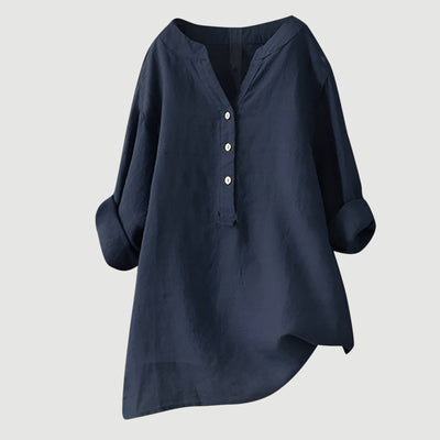 Freja – Camisa de lino ligera y cómoda con botones