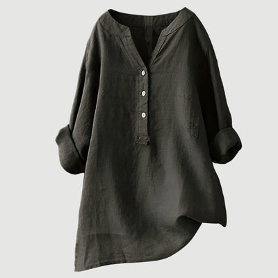 Freja – Camisa de lino ligera y cómoda con botones