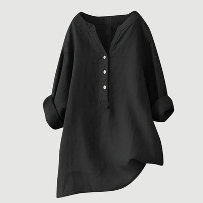 Freja – Camisa de lino ligera y cómoda con botones