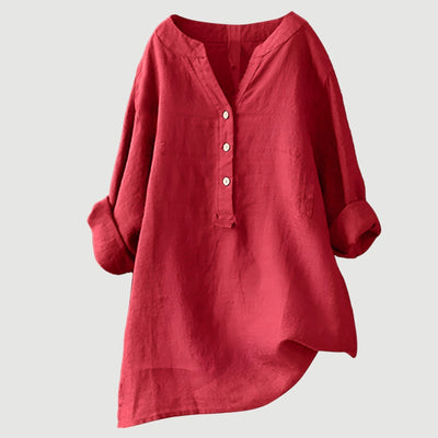 Freja – Camisa de lino ligera y cómoda con botones