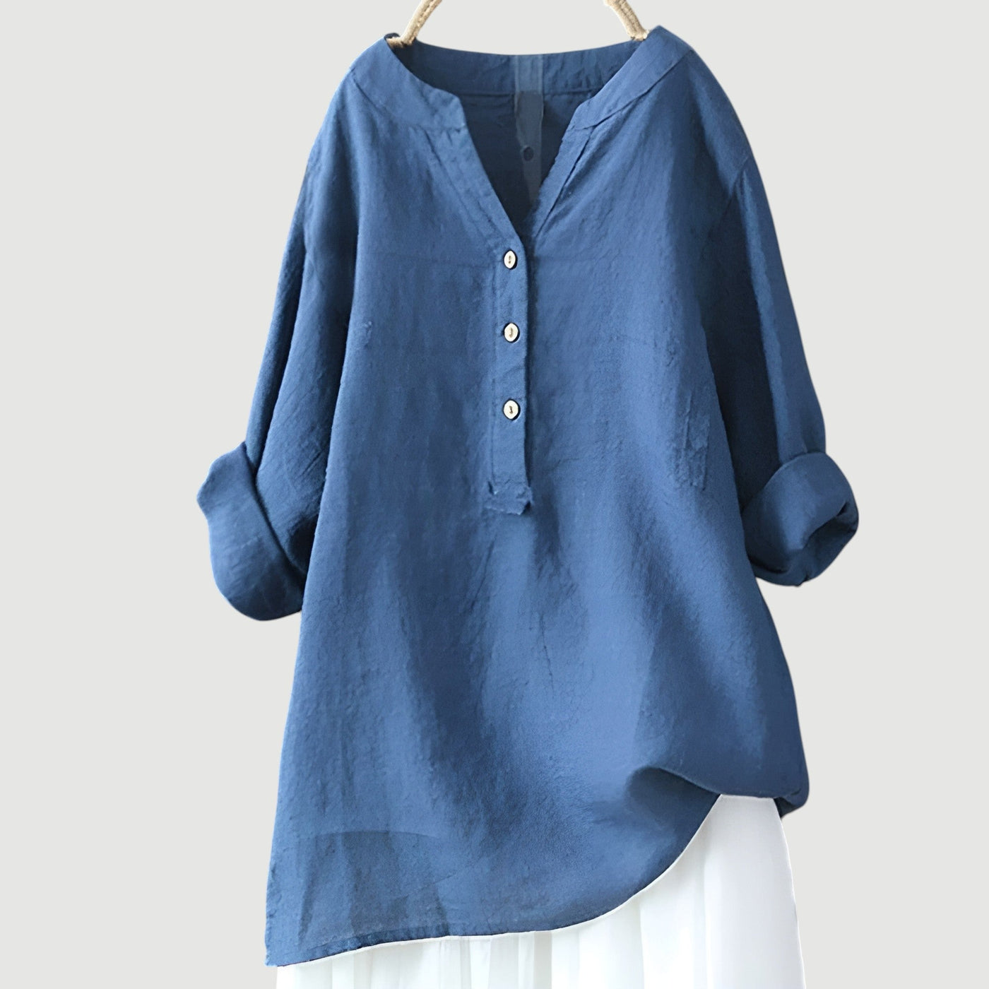 Freja – Camisa de lino ligera y cómoda con botones